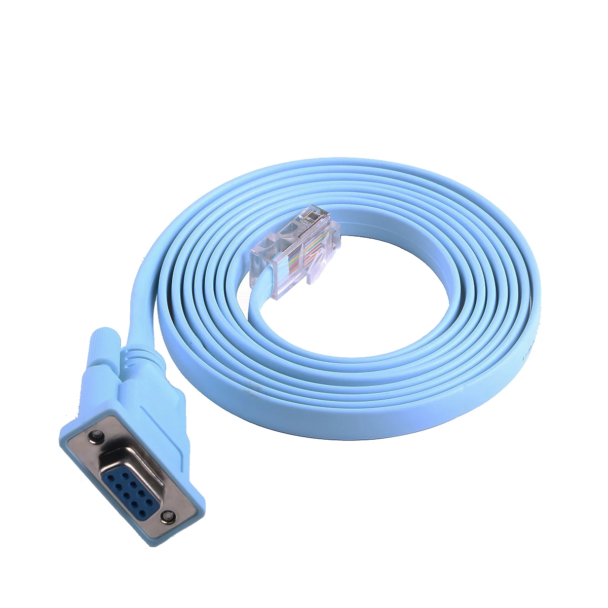 Консольный кабель DB9 для Cisco, последовательный кабель DB9 мама к RJ45 8P8C RS232 для переключателей маршрутизаторов и брандмауэра 1,8 м