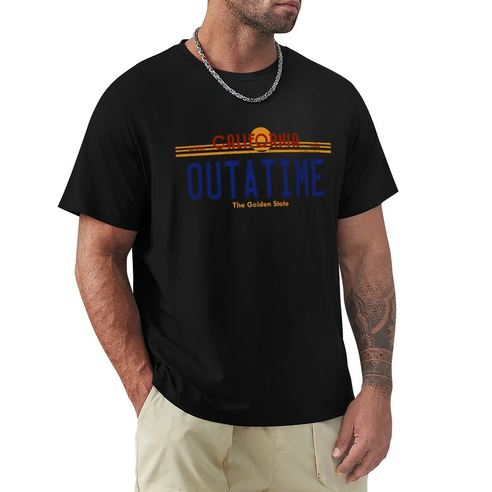 Футболка Outatime с животным принтом для мальчиков, топы больших размеров, мужская футболка
