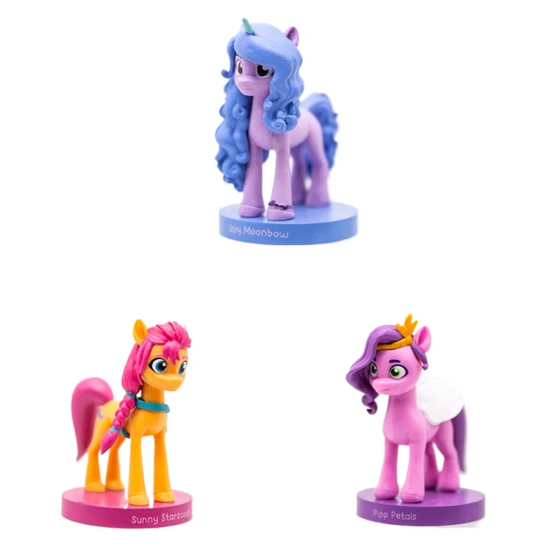 Hasbro My Little Pony Sunny Pipp лепестки Izzy Hitch Kawaii фигурки героев модель игрушки настольная коллекция орнамент подарки для детей