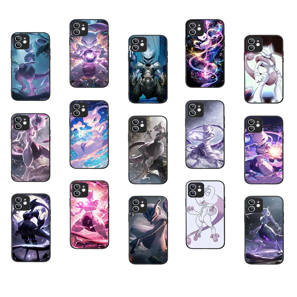 WZ-63 Pokemon-Mewtwo Черный гибкий чехол из ТПУ для Moto E14 15 Edge 30 40 50 X30 40 50 G04S Pro Plus Fusion NEO