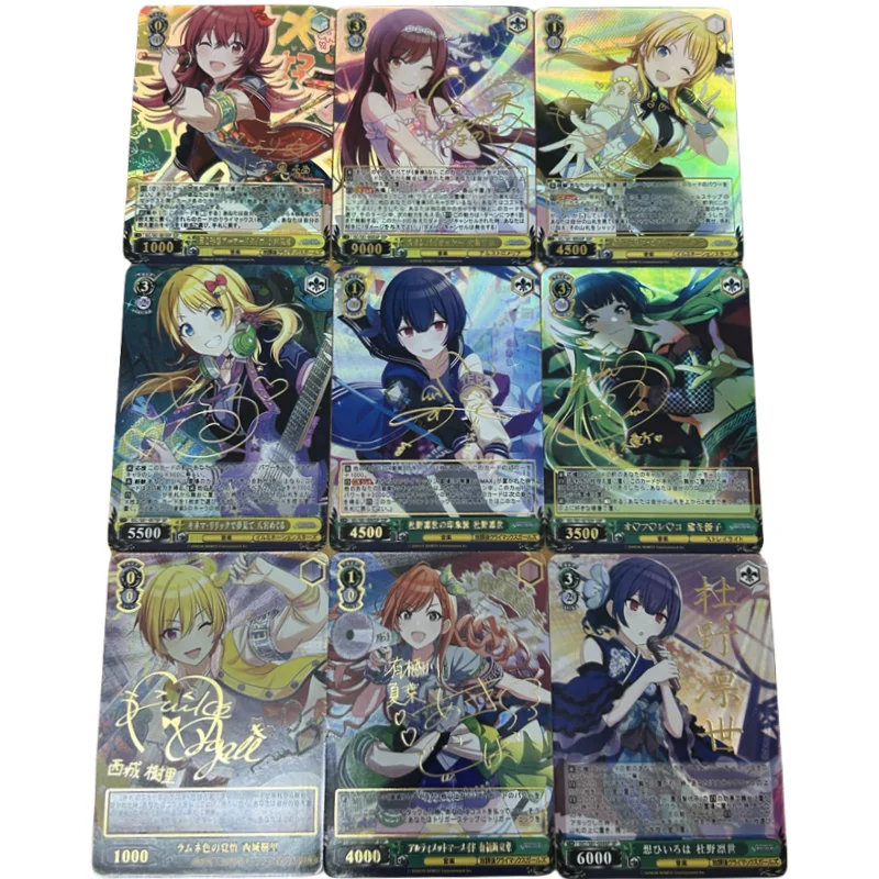 ACG девушка карточка IDOLM STER блестящие цвета Komiya Kaho Аниме игры персонажи самостоятельной сборки коллекции Цветные флэш-карты DIY игрушки подарок