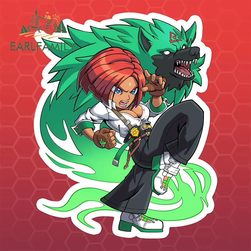 EARLFAMILY Giovanna Guilty Gear Strive Fighter автомобильные наклейки Monster JDM игра забавные автомобильные аксессуары водостойкая виниловая графика