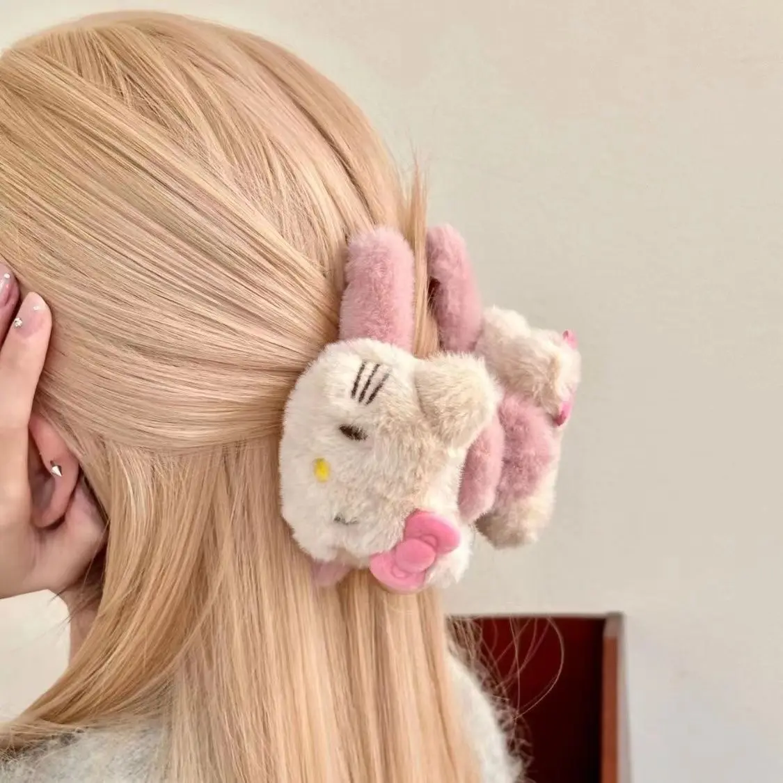 MINISO новый милый мультяшный студенческий вкус зажим в виде акулы, двусторонние аксессуары для волос «котенок», подарок для вашей подруги, женский BFF