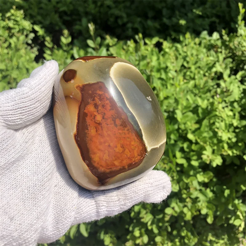 703 г Натуральный кварц Полированные целебные кристаллы Ocean Jasper Для украшения домашнего декора