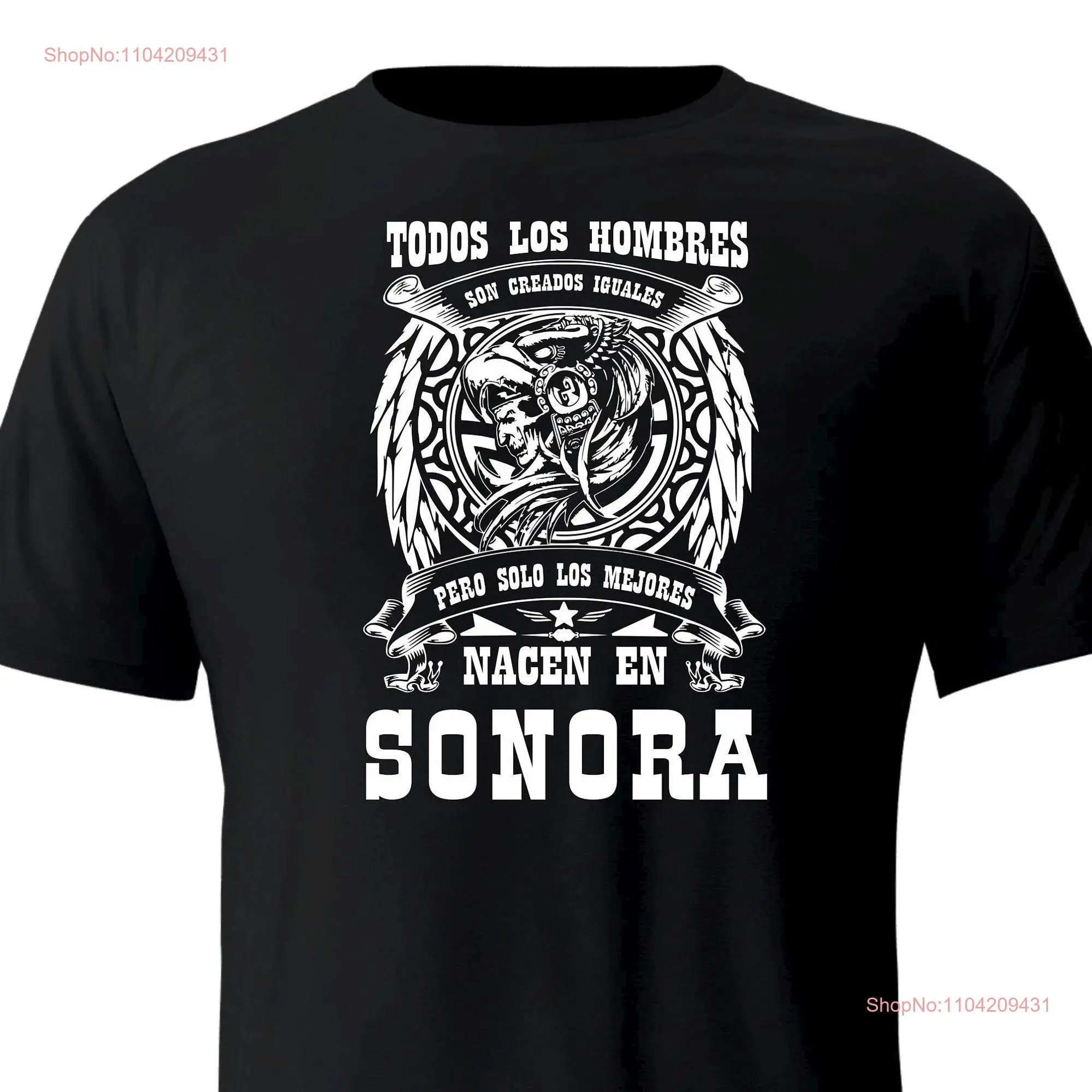 Футболка Solo Los Mejores Nacen En Sonora Mexico Playera с длинными или короткими рукавами