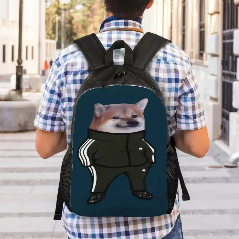 Фото Рюкзак Cheems Doge Shiba Inu Meme для мужчин и женщин, школьный рюкзак для студентов колледжа, подходит для 15-дюймовых сумок для ноутбуков NM21 №5