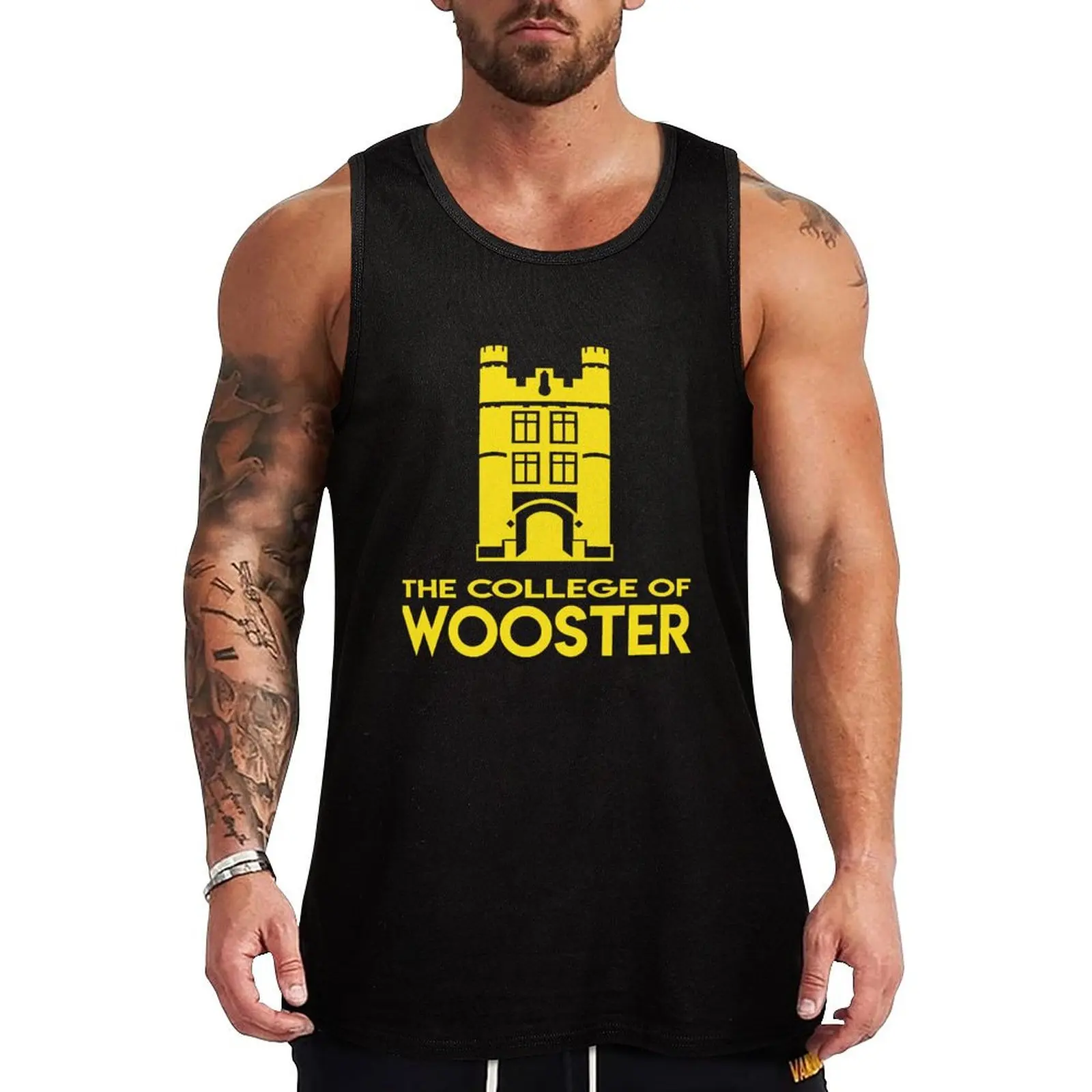 Футболка College of Wooster Майка без рукавов жилеты без рукавов