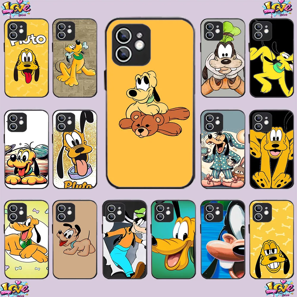 Черный гибкий чехол из ТПУ WF-52 Pluto для iPhone 13, 14, 15, 16, Mini Pro Plus Max