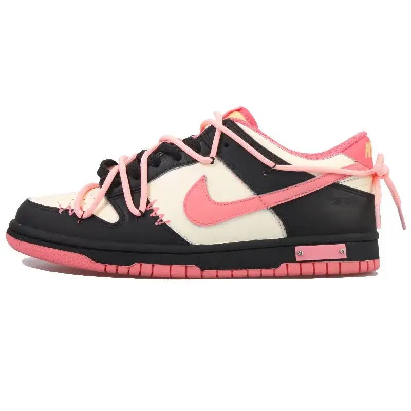 [Нестандартный стиль Shibuya Hot Girl] Женские туфли для скейтборда Nike Dunk Rose Orange, черные, розовые