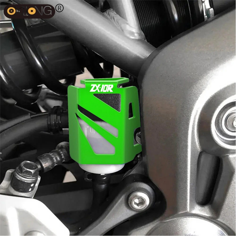 Фото Защитная крышка бака заднего тормозного масла мотоцикла для Kawasaki ZX10R ZX 10R 2006 2007 2008 2009 2010 2011 2012 2013 2015 2016 №3
