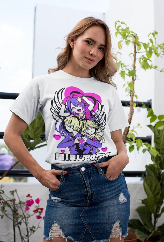 Фото Футболка Oshi No Ko Ai Hoshino Kawaii смешная Аниме Манга Подарочная рубашка все размеры №4