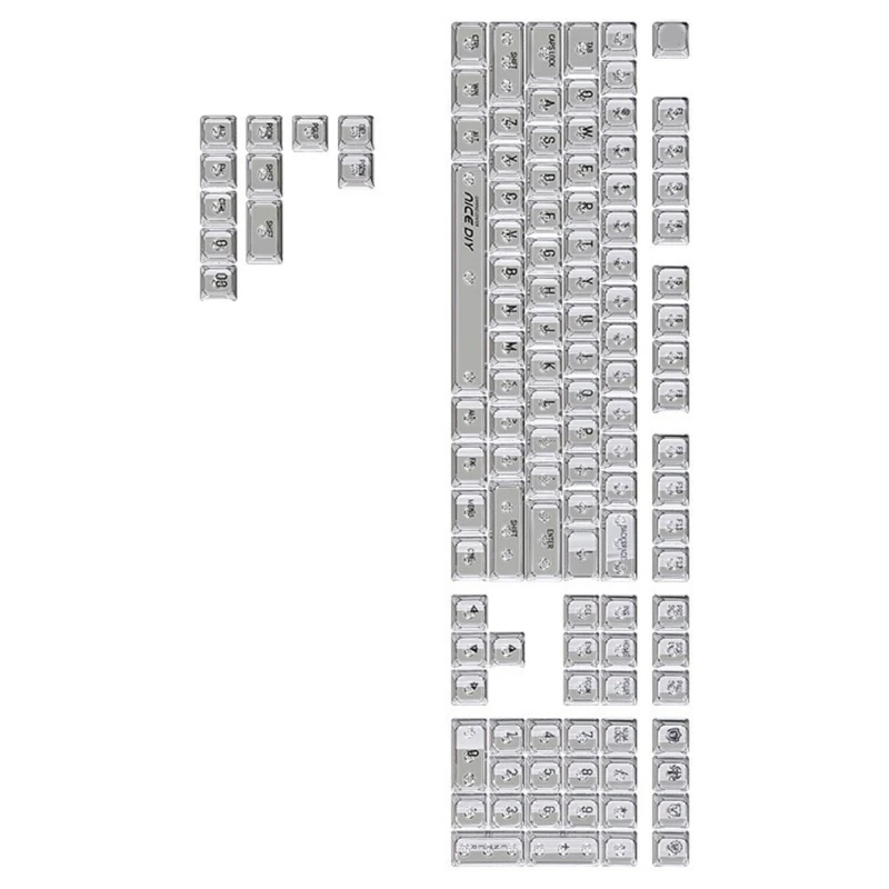 Фото F3KE Crystal Keycaps 132Keys MDA Profile Profist №5