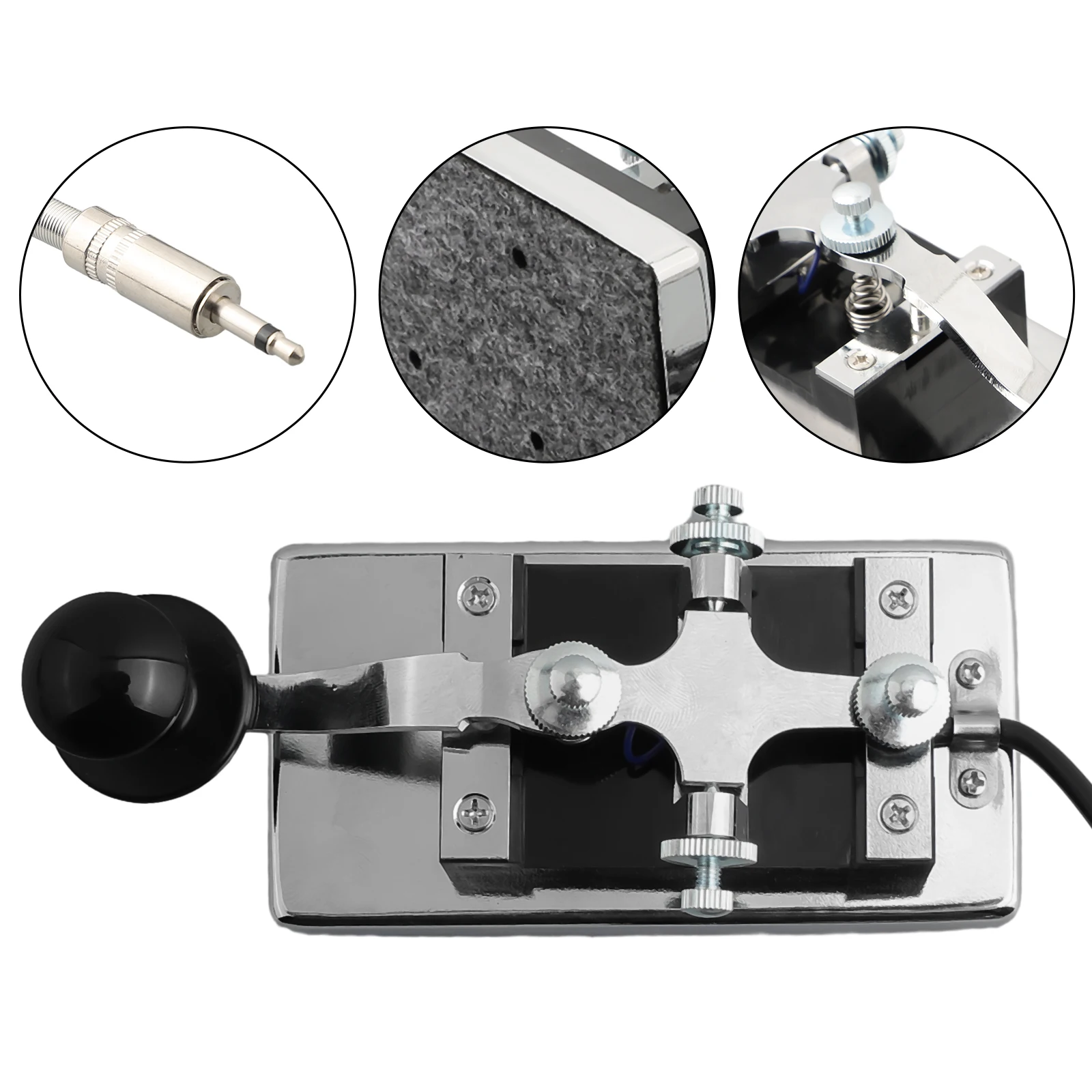 Фото Набор гаечных ключей Morse 145x67x63 мм, 1 шт., CW Key K4 Morse Key Handy CW Morse Keyer для коротковолнового CW радиосвязи №4