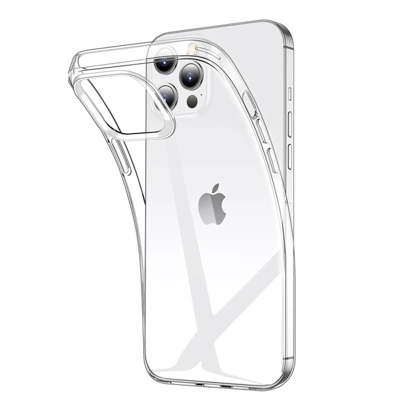 Роскошный ультратонкий мягкий силиконовый чехол из ТПУ для iPhone 17, 16, 15, 11, 12, 13 mini 14 Pro Max X XR 7 8 Plus, прозрачный чехол на заднюю панель