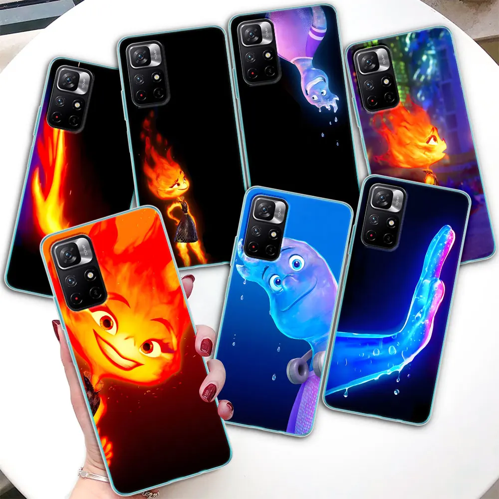 Стильный чехол для влюбленных Диснея для Xiaomi Redmi Note 10 10S 11 11S 12 Pro Plus 8 9 9S 9T 11E 7 11T, прозрачный мягкий чехол для телефона