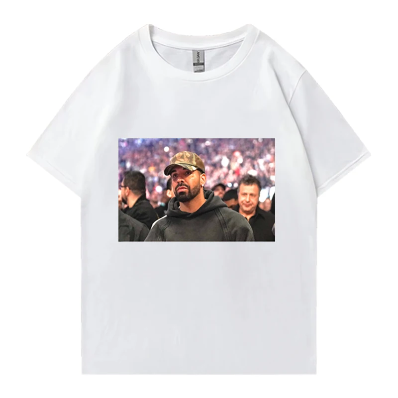 Фото Drake OVO классические футболки с принтом, летние футболки с короткими рукавами для мужчин и женщин, винтажная футболка в стиле хип-хоп, топы унисекс, хлопковая футболка больших размеров №2