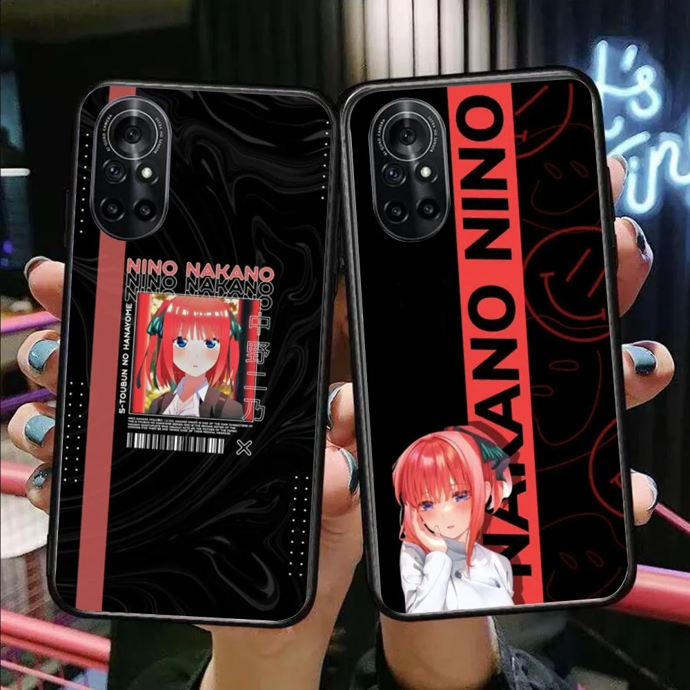 Черная мягкая обложка для телефона с рисунком аниме Nakano Nino мобильный телефон для Honor 90 70 50 20 7S X9 X8 X7 Magic 4 3 Pro