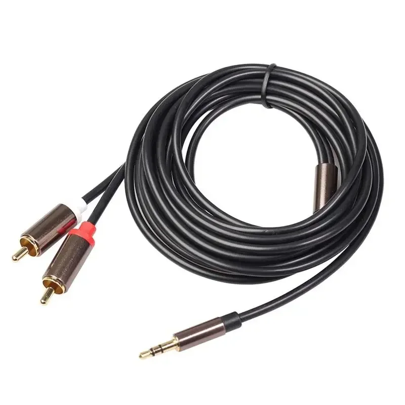 Кабель RCA HiFi стерео, аудиокабель 2RCA на 3,5 мм, AUX RCA разъем 3,5 Y сплиттер для ноутбука, звеньевой аудиокабель 29