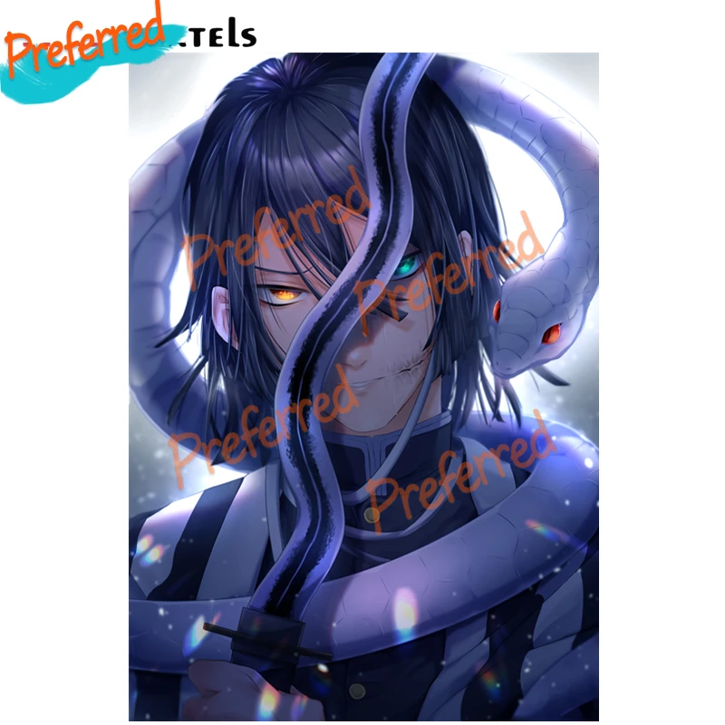 Iguro Obanai Kanroji No Yaiba аниме переводная картинка Мотокросс для гоночных звеньев настенная Виниловая наклейка для автомобиля высечка