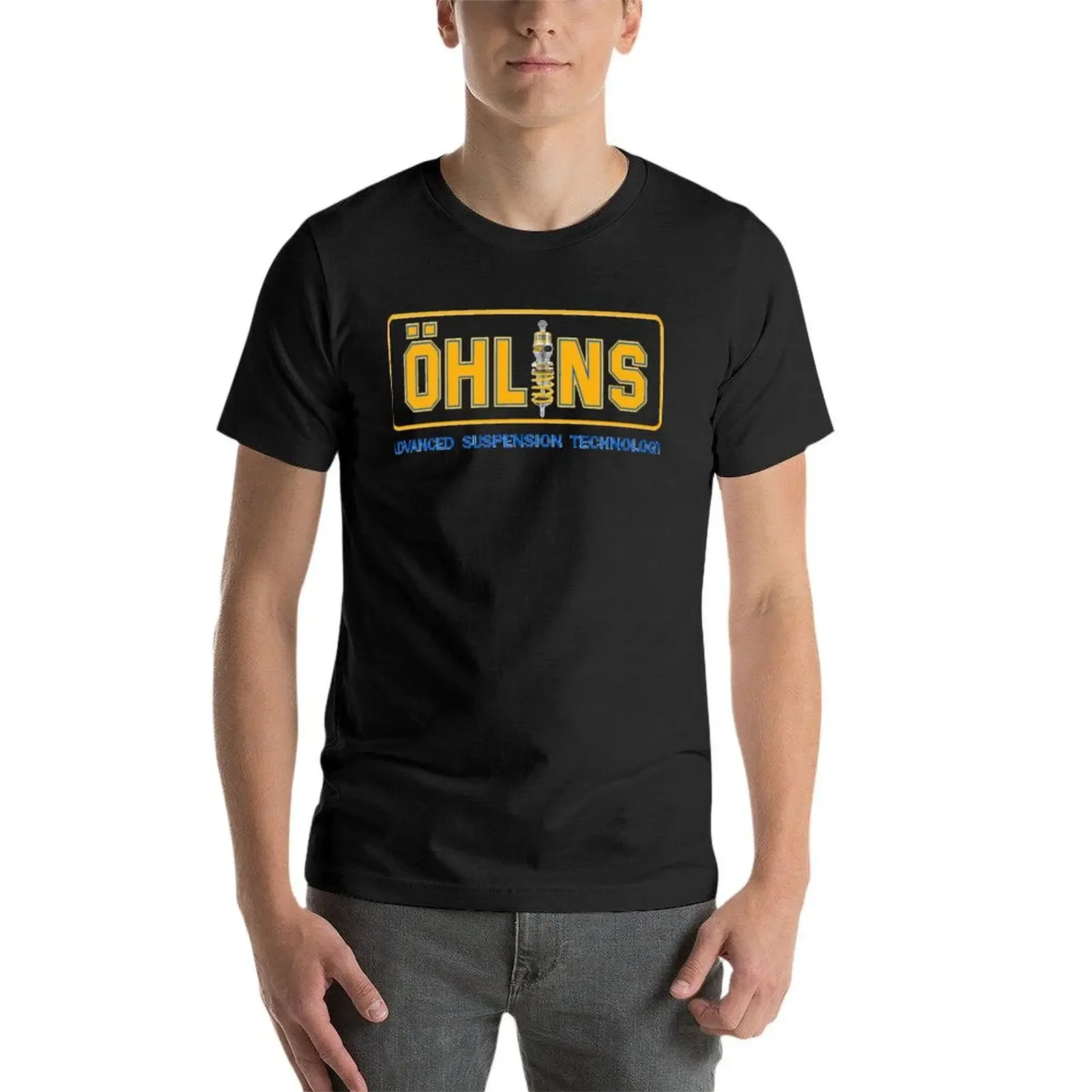 Фото Футболка Ohlins Racing в стиле ретро, топы, футболки на заказ, мужская одежда, мужская одежда №4