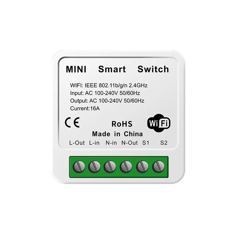 Умный выключатель eWelink Easylink, беспроводной пульт дистанционного управления Wi-Fi, с таймером, работает с приложением Smart Life, Alexa, Alice, Google Home (art.: 3920c92d5b24b) - 3920c92d5b24b