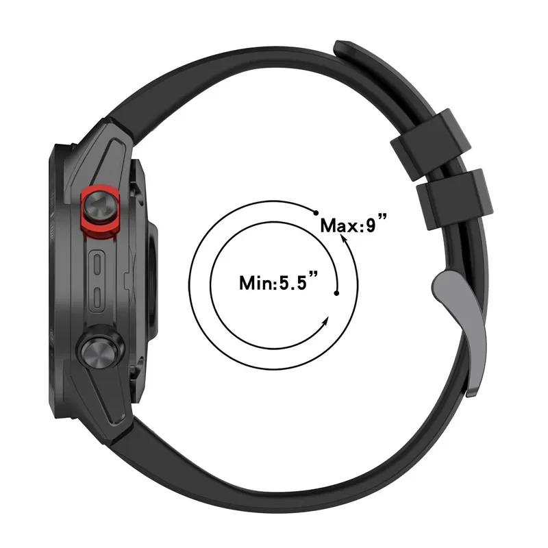 26 22 20 мм силиконовые ремешки QuickFit для Garmin Fenix 8 7X 7 7S 6X 6 6S Pro 5 5X 5S Smartwatch Easyfit браслет Correa (art.: 3920ccda90ce6) - 3920ccda90ce6