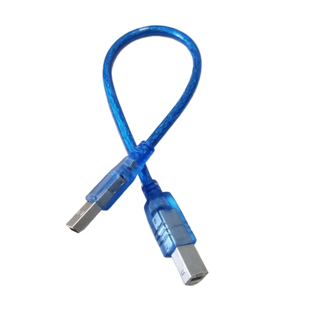 Адаптер USB типа A папа-B для принтера, синий, 30 см