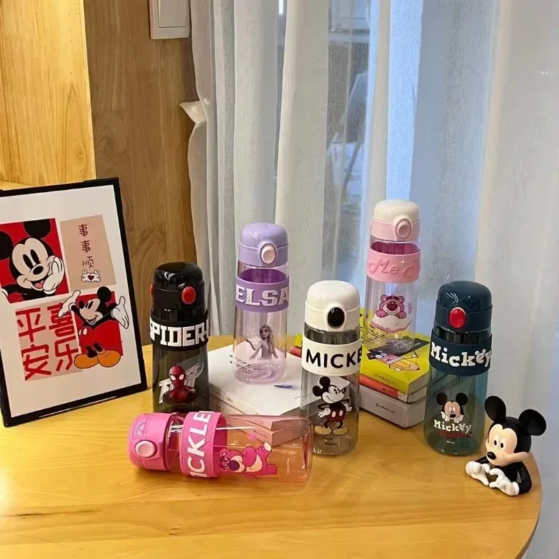 MINISO Disney Mickey 620 мл чашка для прямого питья мультфильм милый лотсо герметичные портативные чашки Эльза большая емкость бутылка для воды для спортзала