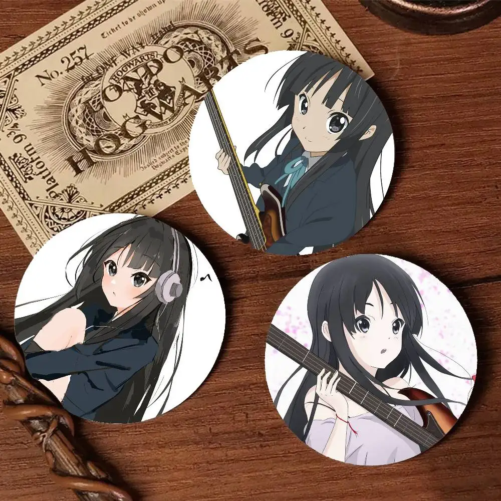 Фото Мио Акияма Аниме K-ON! Значки аниме круглый лазерный значок мультяшная брошь одежда аксессуары для рюкзака лацкан №3
