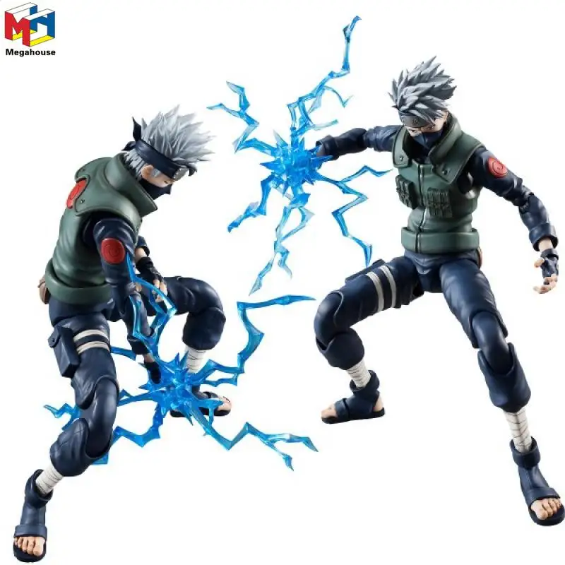 Фигурка героев мультфильма Megahouse, оригинальные переменные экшн-фигурки Dx Naruto Shippuden Kakashi Hatake, коллекционная аниме модель, подарок