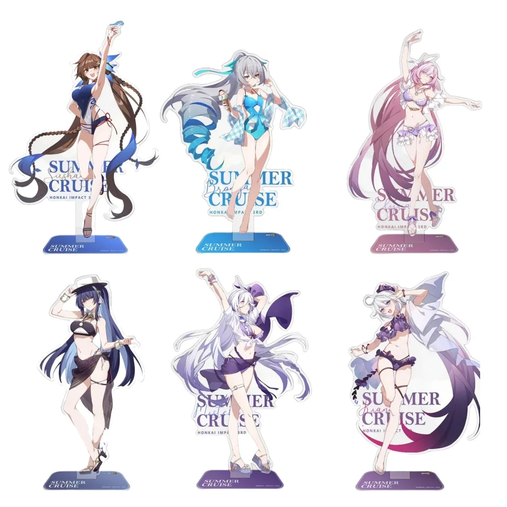 Горячая игра Honkai Impact 3, акриловая подставка, модель, фигурка, держатель для тарелки для косплея, топпер, фанаты на день рождения, Рождественский декор для стола, тарелка, подарок