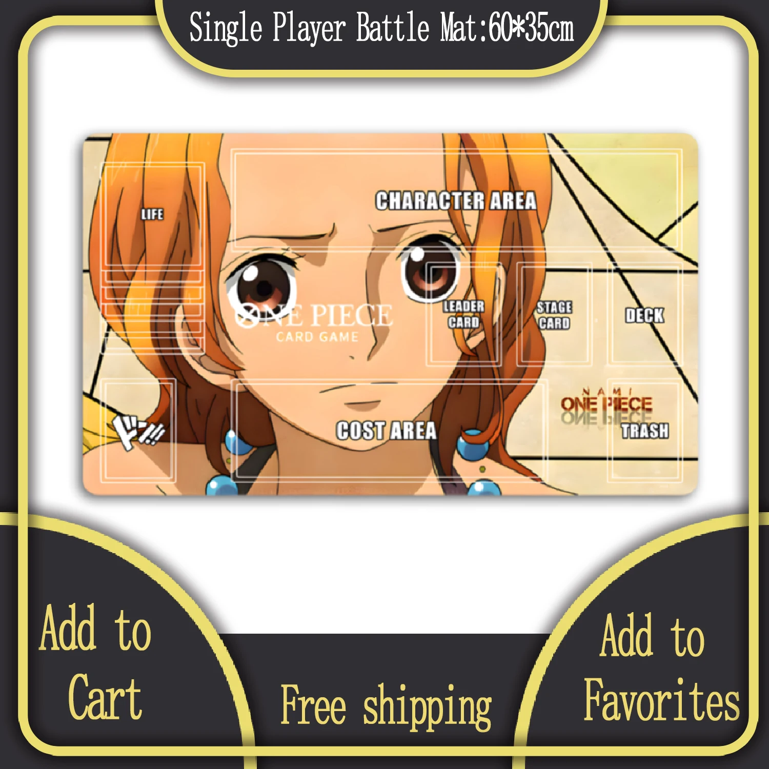 60*35*0,2 см аниме One Piece OPCG специальная игровая карта PlayMat Luffy Nami коллекция подарки игрушки