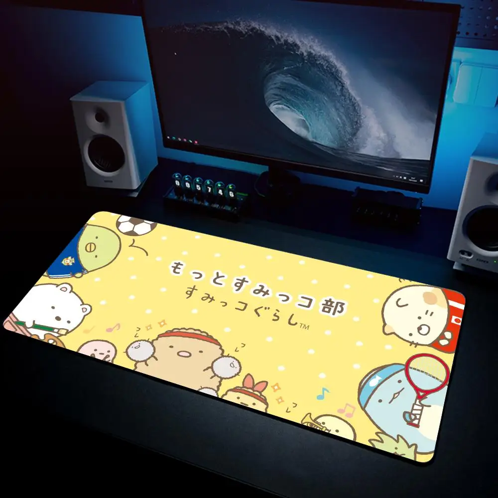 Фото Милый коврик для мыши S Sumikko Gurashi, большой игровой коврик для мыши, утолщенный коврик для компьютерной клавиатуры LockEdge, настольный коврик №2