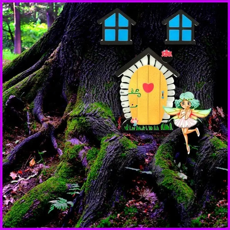 Фото Fairy Door Силиконовая плесень Гнома Дом DIY Epoxy Resin Plomt Patio Watio №2