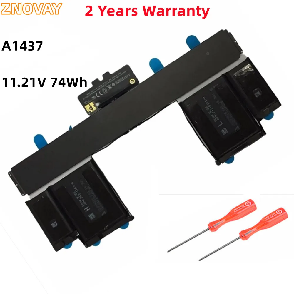 ZNOVAY A1437 Аккумулятор для ноутбука Apple MacBook Pro 13 дюймов Retina A1425 конец 2012 года, начало 2013 г., 11,21 В, 6600 мАч/74 Втч