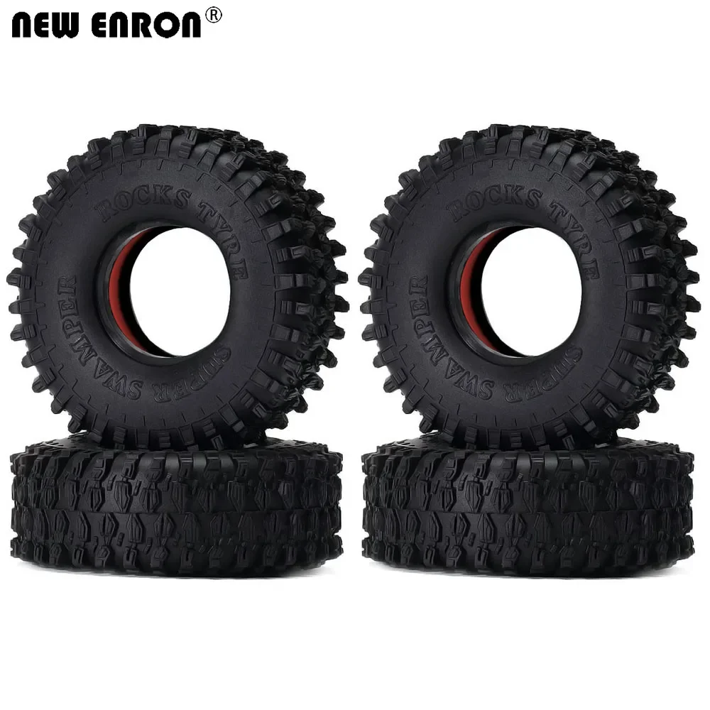НОВЫЙ ENRON 1,9-дюймовый Super Swamper Rocks 120 мм резиновые шины для RC 1/10 гусеничного автомобиля Axial SCX10 90046 AXI03007 CC01 D90 D110