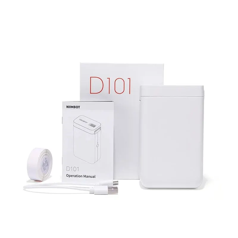 Фото NiiMbot D101 Портативный карманный мини-принтер для печати этикеток без чернильной печати для телефона, планшета, офиса, дома, организации D11 Plus №2