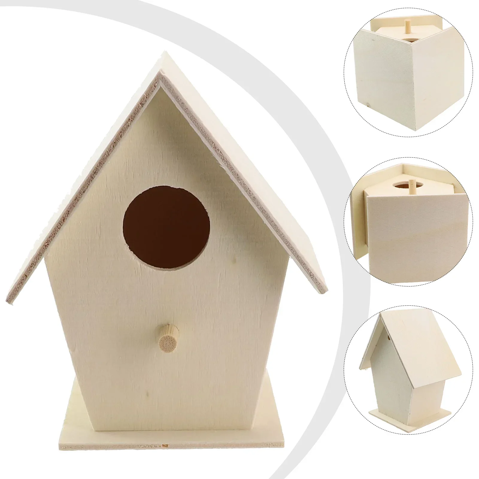 Фото Деревянное гнездо для птиц H = деревянная коробка для птиц = rdhouse Home P = Nes =========== домашних животных, коробочка для рукоделия для спальни, украшение сада №5