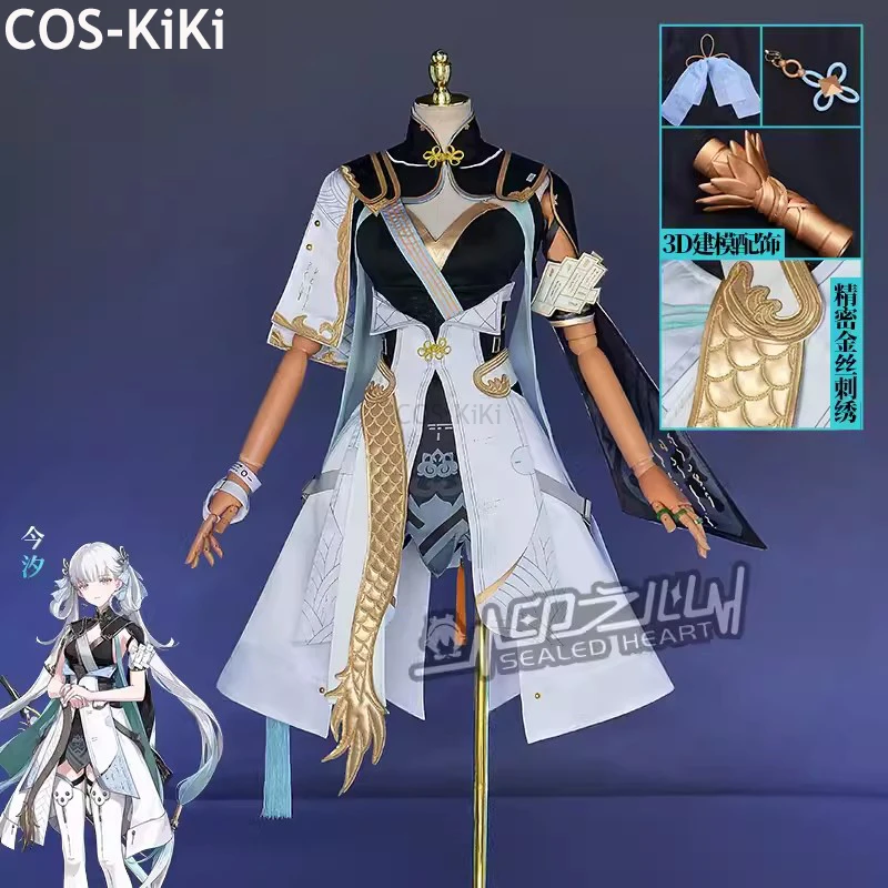 COS-KiKi Wuthering Waves Jinhsi игровой костюм сексуальная милая униформа великолепный косплей костюм Хэллоуин вечерние наряд для ролевых игр женский