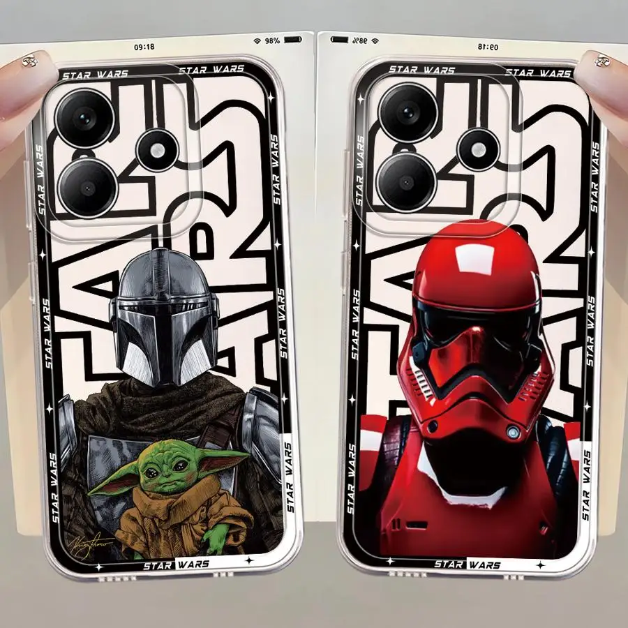 Мягкий чехол для телефона Redmi Note 11S 13C 9S 14C 9 10 11 Pro 12S 12 13 14 Pro Plus A4 10Lite 10S S-Stars Wars Hero
