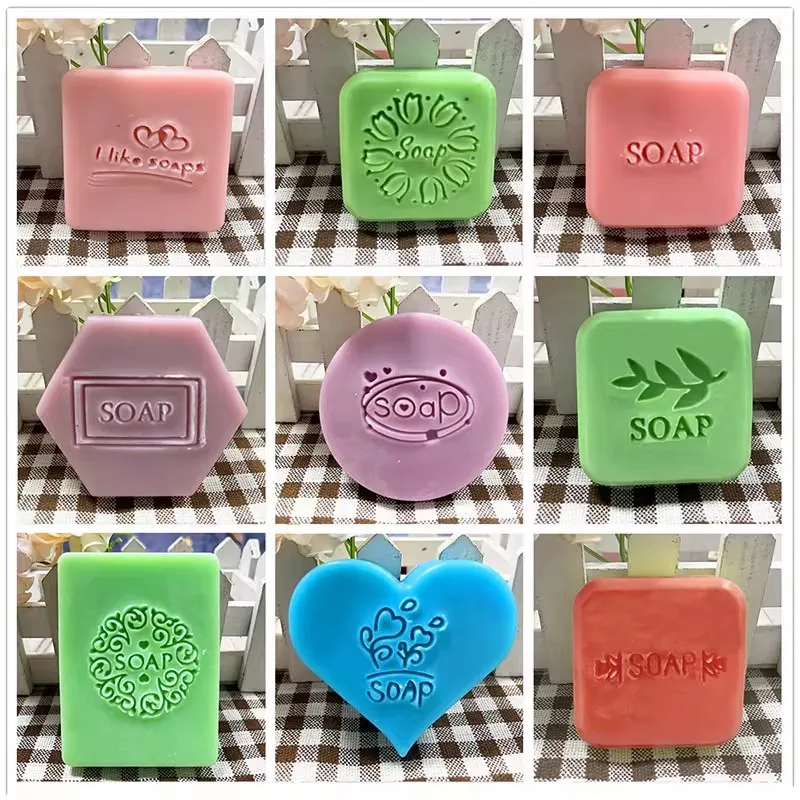Акриловый штамп с цветком алфавита SOAP - форма для мыла из смолы ручной работы, инструмент для тиснения глины своими руками для холодного мыла (art.: 3920d0fdbc8f5) - 3920d0fdbc8f5