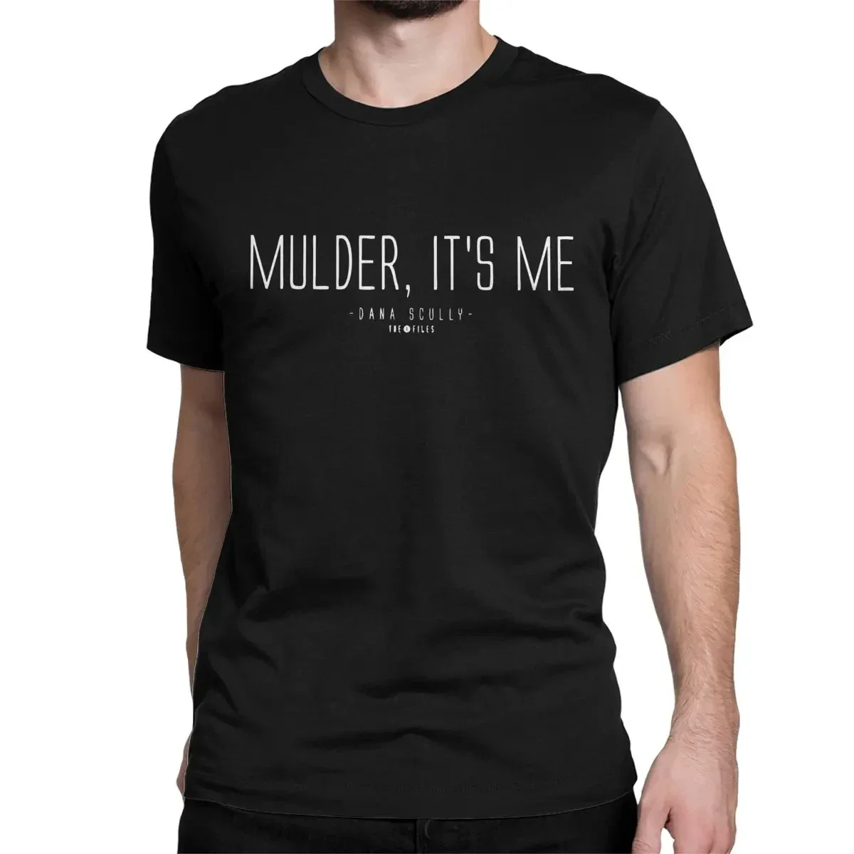 Мужская футболка Mulder It's Me The X Files Scully Ufo Aliens, одежда из чистого хлопка, футболка с короткими рукавами и круглым вырезом, летняя футболка