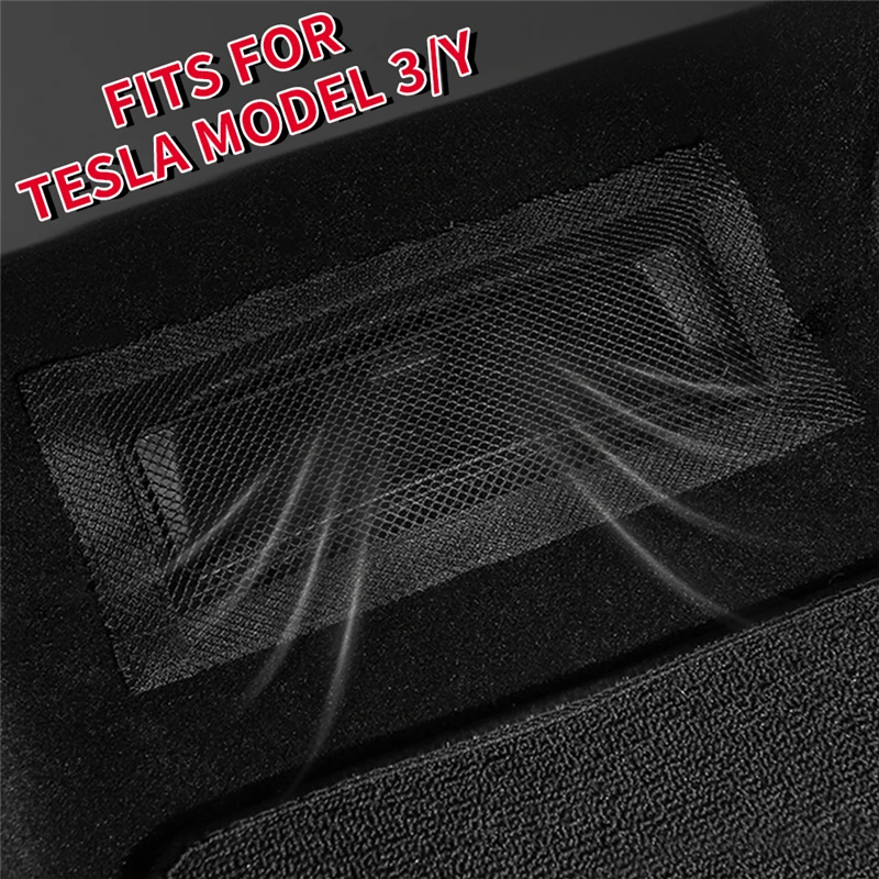 Фото Чехол для автомобильного выхода воздуха Tesla Model Y Model 3 2023-2017, чехол для заднего сиденья под вентиляционное отверстие, пылезащитные Чехлы ModelY 2023 №2