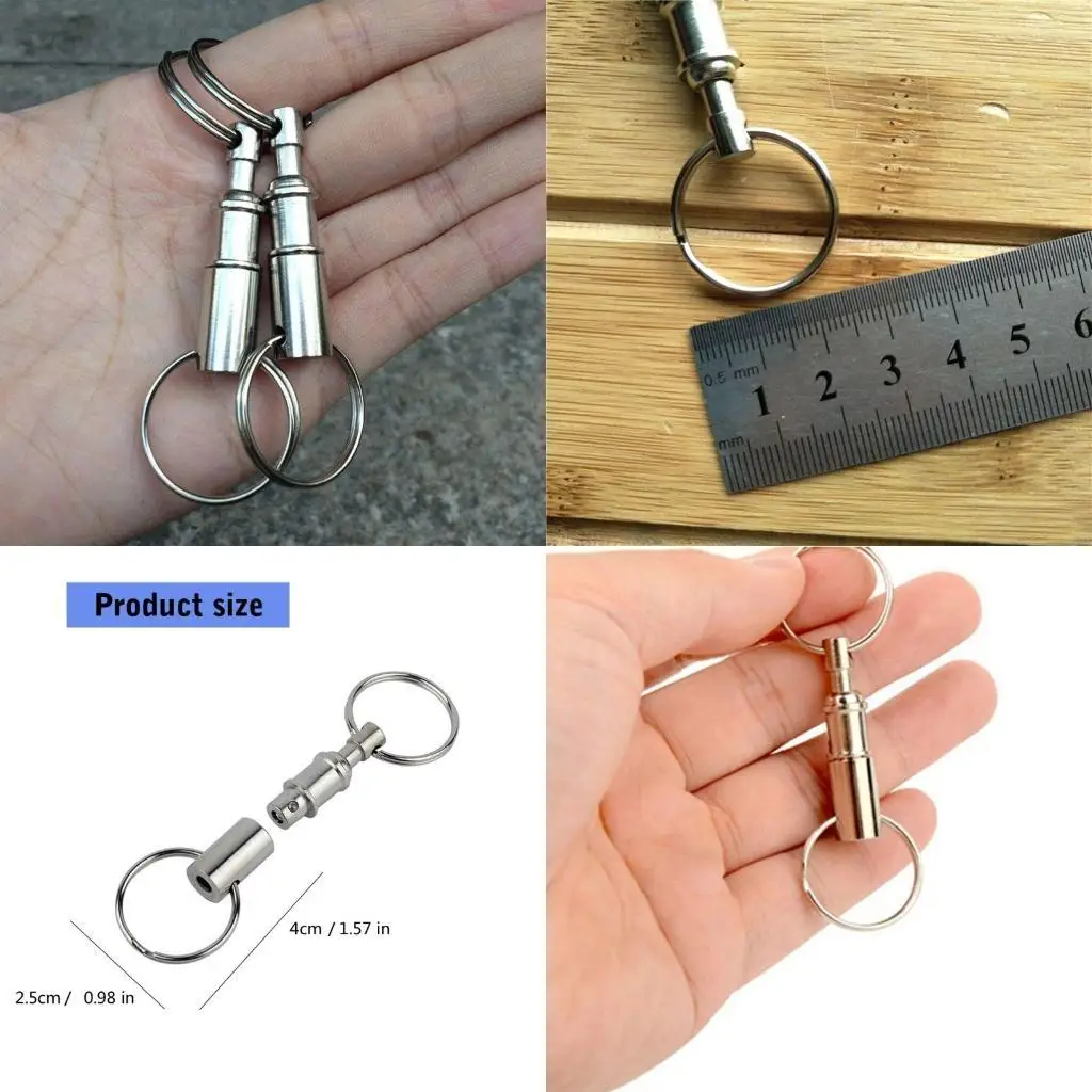 A52E Easy Depach Keyring Double для быстрого выпуска цепочки клавиш для клавиш r