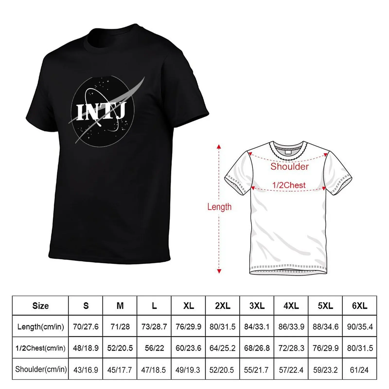 Фото Футболка с логотипом INTJ, мужские футболки, хлопковая мужская футболка, роскошная футболка №2