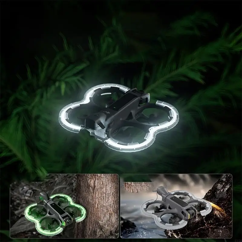 H37B Quadcopter Propeller Shield Щит Quick Зарядка Силиконовый бампер с семью светильниками для пропеллеров Avata 2 Protector