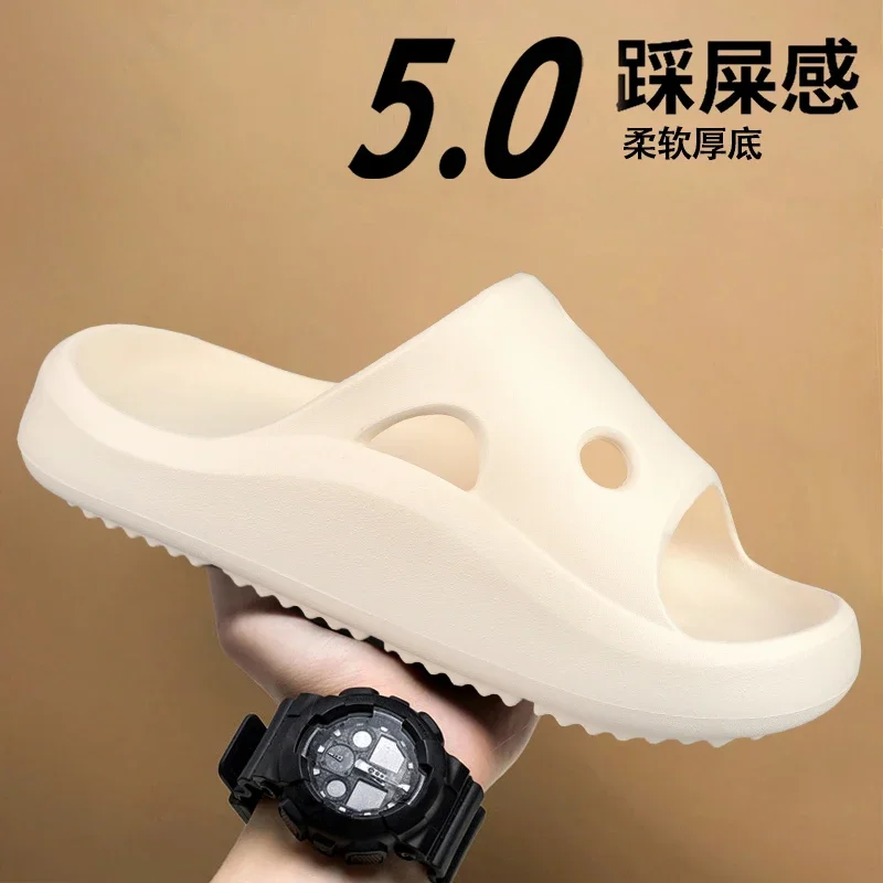 2025i кокосовые тапочки yeezy, сандалии на толстой подошве с облаком, летние модные пляжные мужские тапочки с мягкой подошвой, женские сандалии, шлепанцы из ЭВА