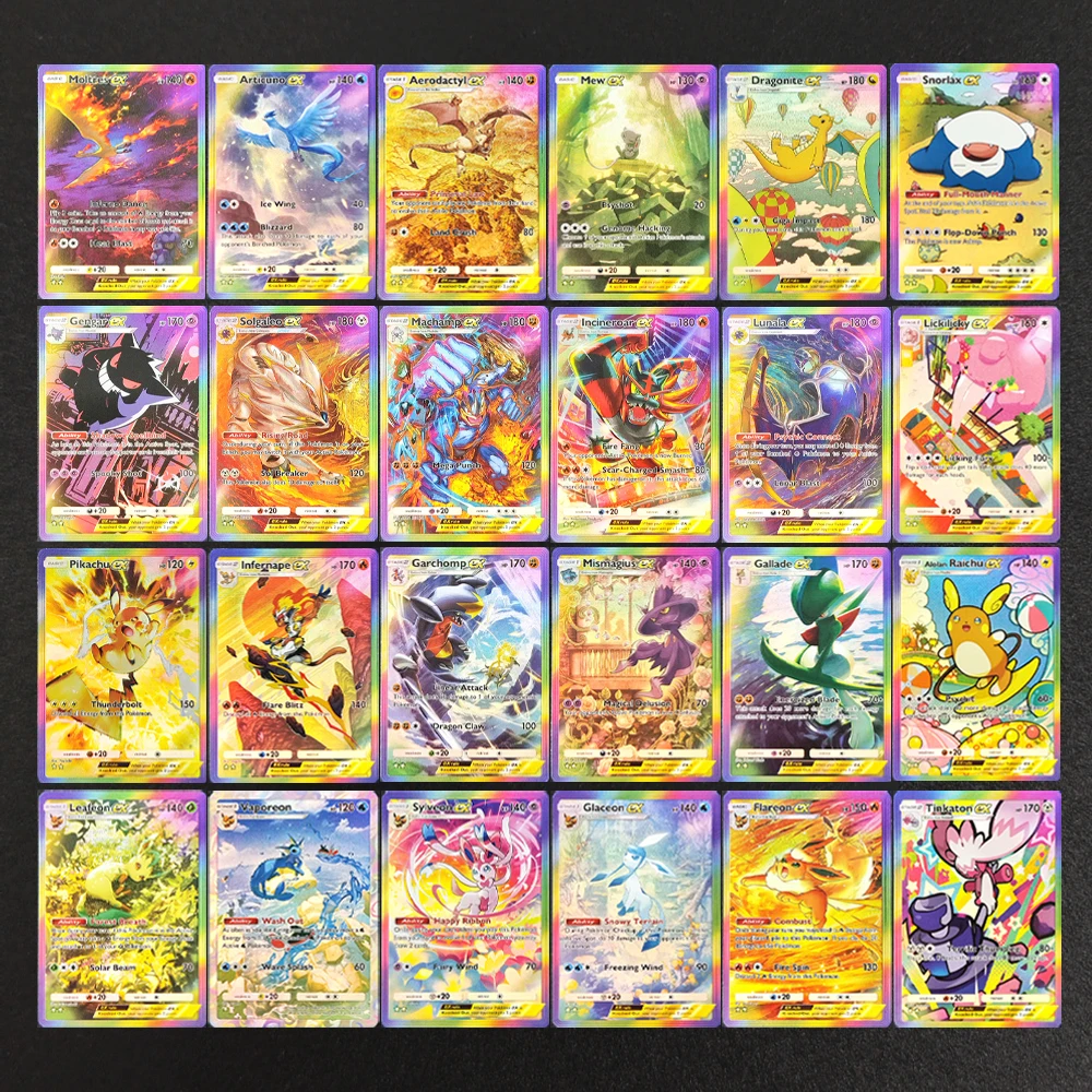 Карманная карта Self Made BKM TCG Gengar Snorlax Mewtwo Dragonite Celebi Giratina Infernape Solgaleo, игровая коллекция, игрушка-флеш-карта Товары АСГ
