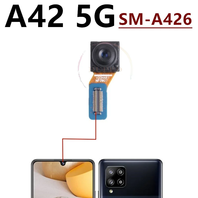 Фото Модуль основной задней камеры для Samsung Galaxy A42 5G SM-A426U A426B, гибкий кабель передней и задней камеры, запасная часть №3