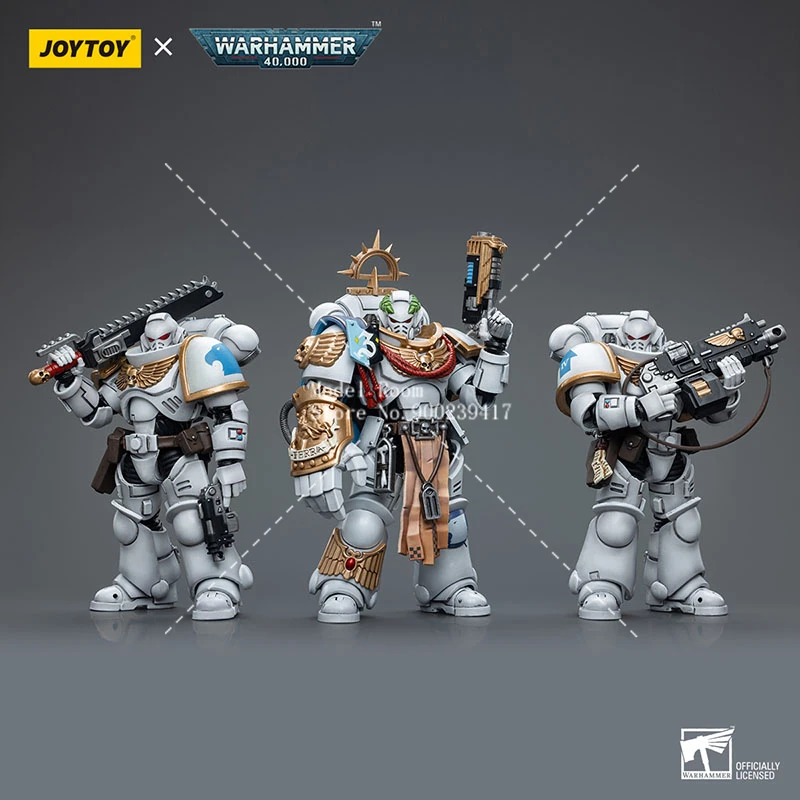 JOYTOY 1/18 космическая морская пехота, белые конпусы, капитан Messinius, интерcessors, экшн-фигурка Warhammer, 40K, игровая модель солдата